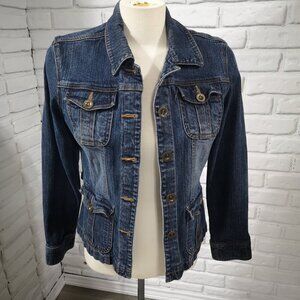 Canyon River Blues Stretch Ladies Medium Wash Size Large Jean Jacket